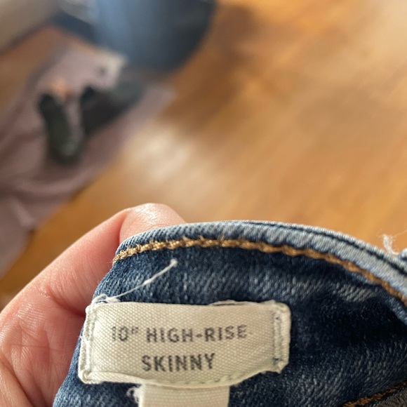 Madewell High Rise Skinny Blue Denim Jeans - Picture 6 of 6